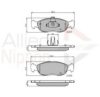 COMLINE ADB0570 Brake Pad Set, disc brake